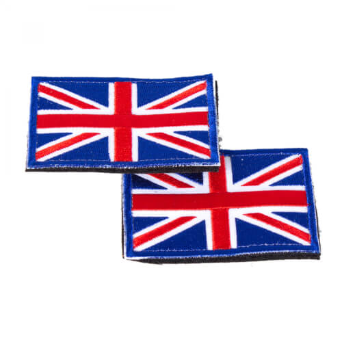 England United Kingdom Union Jack Flagge Stoff-Patch 2er-Set