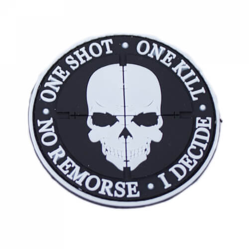 3D Rubber Patch One Shot One Kill Glow in the Dark