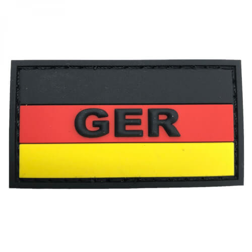 3D Rubber Patch GER mit Deutschlandflagge