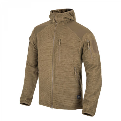 Helikon-Tex Alpha Hoodie Jacket Grid Fleece coyote