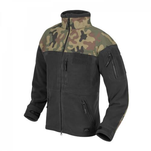 Helikon-Tex Infantry Fleece Jacke black/ pl woodland
