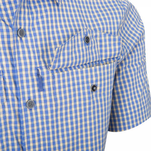 Helikon-Tex Covert Concealed Carry Short Sleeve Shirt Royal Blue Checkered