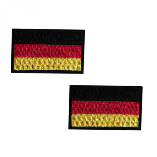 Deutschland Flagge Stoff-Patch 2 Stück im Set 5x3cm.
