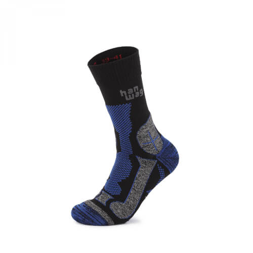 Hanwag Trek Merino Socke black/royal blue