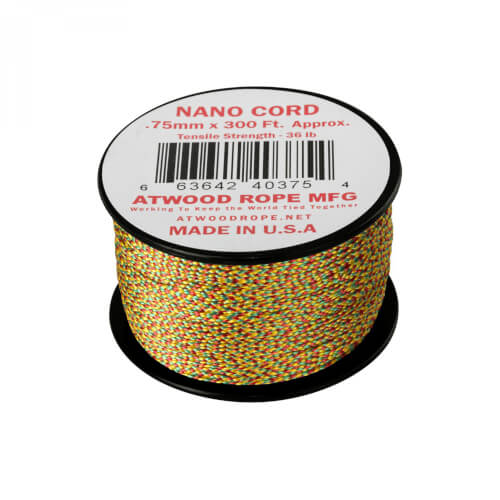 Atwood Rope Nano Cord Schnur 91,4m Jamaican Me Crazy