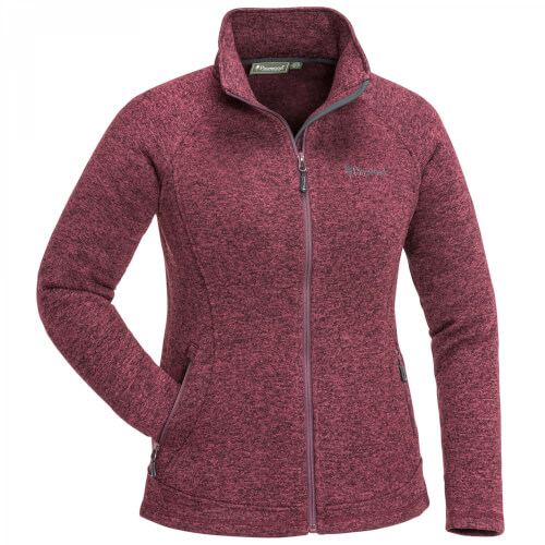 Pinewood Gabriella Damen Fleece Strickjacke plum melange