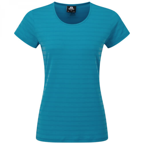 Mountain Equipment Stripe Womens Tee digital blue stripe