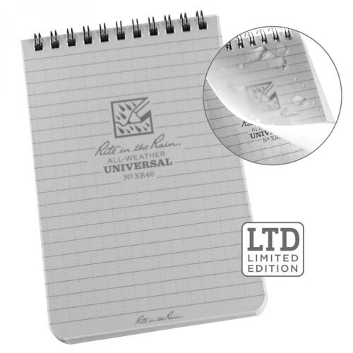 Rite in the Rain 4 x 6 Top Spiral Notebook weiß