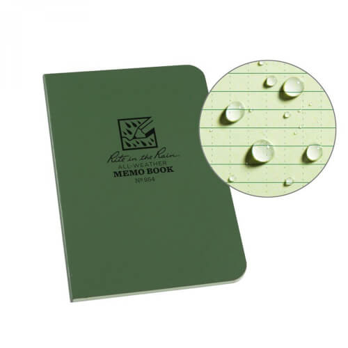 Rite in the Rain Field-Flex Memo Book oliv