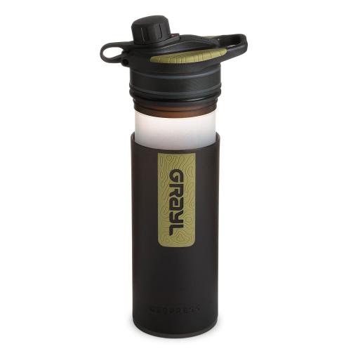 GRAYL GeoPress Trinkwasser-Filterflasche Camo Black