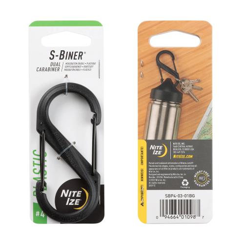 Nite Ize S-Biner Doppelkarabiner Kunstoff schwarz