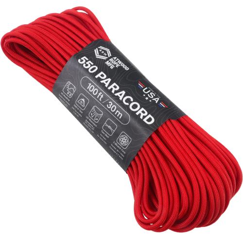 Atwood Rope 550 Paracord 30 m red