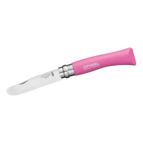 Opinel No.07 Junior Kindermesser Buche pink