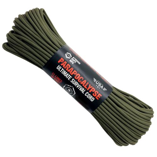 Atwood Rope Parapocalypse Survival Paracord Seil 15m oliv