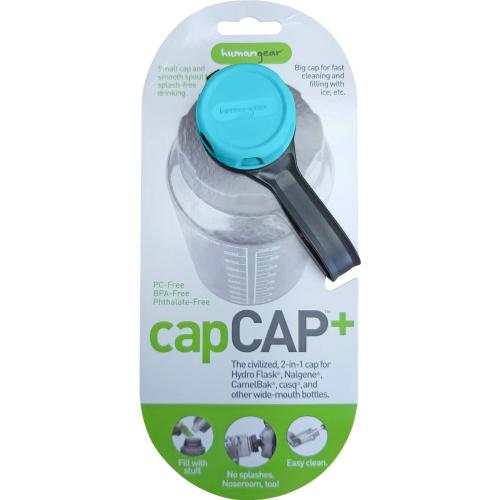 Humangear capCap+ 2-in-1-Flaschendeckel hellblau