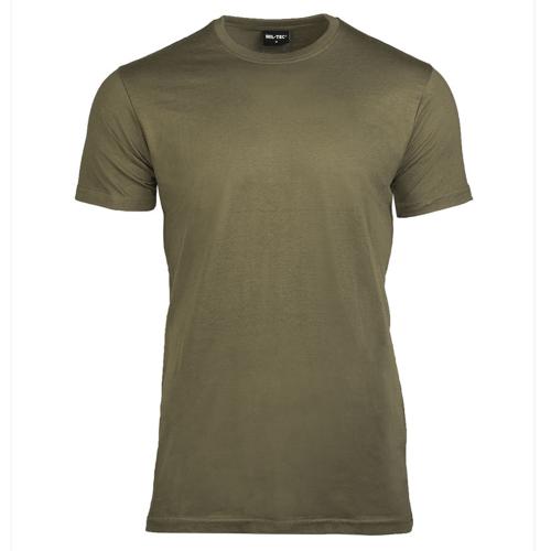 Mil-Tec T-Shirt US Style Baumwolle steingrauoliv