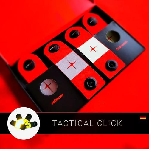 BLACKSIRIUS Tactical Click Ausrüstungsreflektoren blau