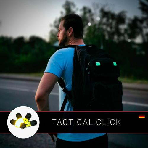 BLACKSIRIUS Tactical Click Ausrüstungsreflektoren blau