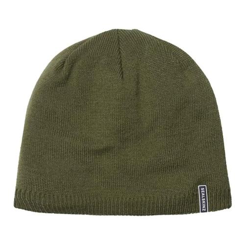 SealSkinz Cley Beanie Wasserdichte Strickmütze oliv