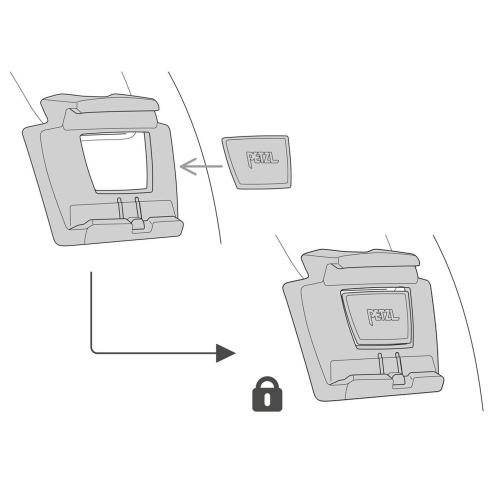 Petzl SLOT ADAPT Helm-Befestigungssystem für ARIA und SWIFT RL