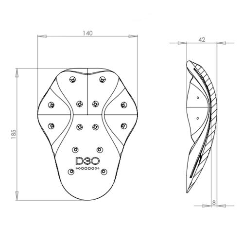 D3O P5 Elbow Pad Ellbogenschützer tan