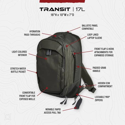 Vertx Transit EDC Sling Pack 17L its black