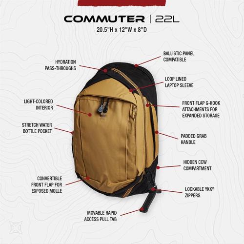 Vertx Commuter CCW Sling Pack 22L its black