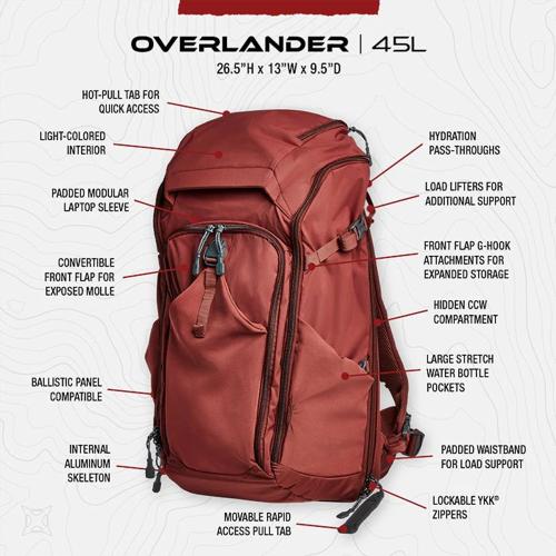 Vertx Overlander CCW Backpack 45L royal blue